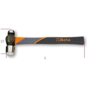 Marteau Beta 1377T - Tête ronde, Manche en fibre - 680 g - Publicité Marteau Beta 1377T - Tête ronde, Manche en fibre - 680 g - Publicité