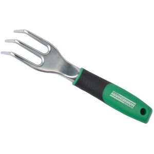 Mannesmann, Outils à main de jardinage, Griffe de jardin, noir/vert avec 3 griffes en acier inoxydable, poignée en plastique - Publicité Mannesmann, Outils à main de jardinage, Griffe de jardin, noir/vert avec 3 griffes en acier inoxydable, poignée en plastique - Publicité