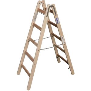 Échelle KRAUSE Stabilo - 2x5 barreaux, 147cm, bois - Publicité Échelle KRAUSE Stabilo - 2x5 barreaux, 147cm, bois - Publicité