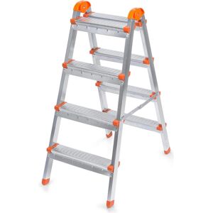Hanah Home, Échelle, Çift Çıkışlı Metal 4+4 Folding Ladder (95.50 cm) - Publicité Hanah Home, Échelle, Çift Çıkışlı Metal 4+4 Folding Ladder (95.50 cm) - Publicité