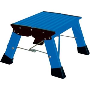 Krause, Échelle, Escabeau pliant MONTO Treppy Plusline bleu 1 marche, H : 38,0 cm (Marchepied pliant, 35 cm) - Publicité Krause, Échelle, Escabeau pliant MONTO Treppy Plusline bleu 1 marche, H : 38,0 cm (Marchepied pliant, 35 cm) - Publicité