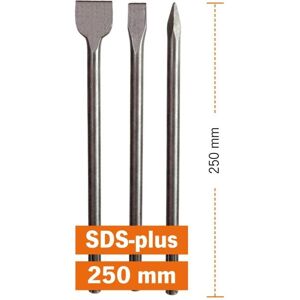 Projahn, Burin, 99956 Meissel-Set 3tlg. ECO SDS plus - Publicité Projahn, Burin, 99956 Meissel-Set 3tlg. ECO SDS plus - Publicité