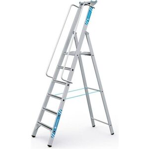 Zarges, Échelle, Escabeau en aluminium avec grande plate-forme (Échelle deux plans, 275 cm) - Publicité Zarges, Échelle, Escabeau en aluminium avec grande plate-forme (Échelle deux plans, 275 cm) - Publicité