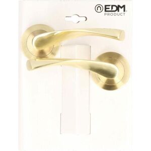 EDM, Poignée de porte, Product Griffe-Set 86031 707 Aluminium Ø 6,5 X 12 Cm Messing Gold (Garniture de porte, Poignée de porte) - Publicité EDM, Poignée de porte, Product Griffe-Set 86031 707 Aluminium Ø 6,5 X 12 Cm Messing Gold (Garniture de porte, Poignée de porte) - Publicité