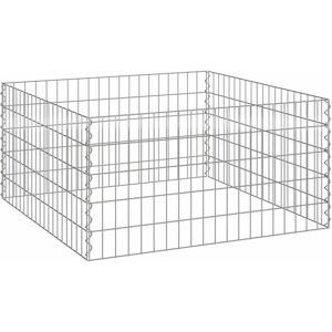 vidaXL Fil de métal argenté 100x100x50 cm Clôture de jardin modulaire - Publicité vidaXL Fil de métal argenté 100x100x50 cm Clôture de jardin modulaire - Publicité