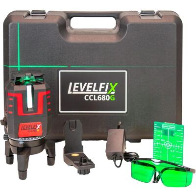 Levelfix, Laser lignes, Laser à Lignes Croisées Vert à 360 Degrés (Laser à lignes croisées) - Publicité Levelfix, Laser lignes, Laser à Lignes Croisées Vert à 360 Degrés (Laser à lignes croisées) - Publicité