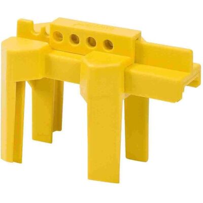 Brady, Machine : accessoires, Petite vanne d'arrêt à boisseau sphérique, jaune, 12,70 - 63,50 mm de diamètre de tube(1 pièce) - Publicité Brady, Machine : accessoires, Petite vanne d'arrêt à boisseau sphérique, jaune, 12,70 - 63,50 mm de diamètre de tube(1 pièce) - Publicité