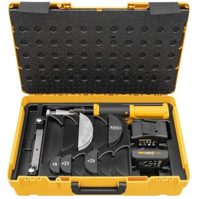 Rems, Outils automobiles, 153411 R220 Hydro-Swing Accu-Rohrbieger 22 V Set 10-12-15-18-22 - Publicité Rems, Outils automobiles, 153411 R220 Hydro-Swing Accu-Rohrbieger 22 V Set 10-12-15-18-22 - Publicité