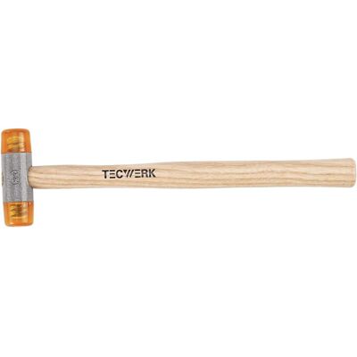 Tecwerk, Marteau, Marteau en plastique D. de la tête 27 mm L. de la tête 88 mm acétate de cellulose rouge bois (215 g) - Publicité Tecwerk, Marteau, Marteau en plastique D. de la tête 27 mm L. de la tête 88 mm acétate de cellulose rouge bois (215 g) - Publicité
