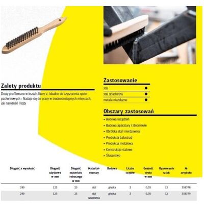 Klingspor, Abrasifs, K.Szczotka Do Spawów Pachwinowych Drut Nierdzewny - Publicité Klingspor, Abrasifs, K.Szczotka Do Spawów Pachwinowych Drut Nierdzewny - Publicité