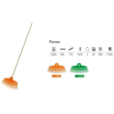 Prosperplast, Râteau, Râteau Focus Orange - Publicité Prosperplast, Râteau, Râteau Focus Orange - Publicité
