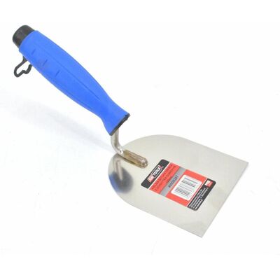 Awtools, Truelle + spatule, Kielnia Sztukatorska Nierdzewna łopatkowa 100mm Uchwyt Gumowy (24 cm) - Publicité Awtools, Truelle + spatule, Kielnia Sztukatorska Nierdzewna łopatkowa 100mm Uchwyt Gumowy (24 cm) - Publicité