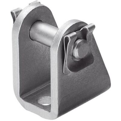 Festo, Machine : accessoires, Pied de fixation de fourche, 46.8mm, Acier galvanisé - Publicité Festo, Machine : accessoires, Pied de fixation de fourche, 46.8mm, Acier galvanisé - Publicité