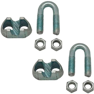 EDM, Porte-câbles, Cable clip din-741 sjt01, galvanized steel, m6 5/16". 2 units - Publicité EDM, Porte-câbles, Cable clip din-741 sjt01, galvanized steel, m6 5/16". 2 units - Publicité