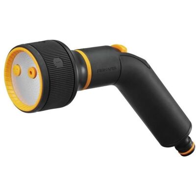 Fiskars Embouts d'arrosage, Pistolet de pulvérisation, 3 fonctions, Avec jet, effervescence ou brouillard, Réglable en continu - Publicité Fiskars Embouts d'arrosage, Pistolet de pulvérisation, 3 fonctions, Avec jet, effervescence ou brouillard, Réglable en continu - Publicité