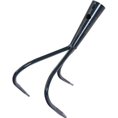 Siena Garden, Outils à main de jardinage, Cultivateur 3 dents 10 cm sans manche 28 mm douille anthracite - Publicité Siena Garden, Outils à main de jardinage, Cultivateur 3 dents 10 cm sans manche 28 mm douille anthracite - Publicité