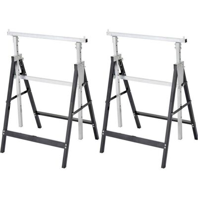 Toolcraft, Établi, 200kg Chevalet d'échafaudage pliable, réglable en hauteur (L x P) 680mm x 580mm 12.7kg 2p. (68 cm, 58 cm) - Publicité Toolcraft, Établi, 200kg Chevalet d'échafaudage pliable, réglable en hauteur (L x P) 680mm x 580mm 12.7kg 2p. (68 cm, 58 cm) - Publicité