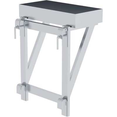 Munk, Échelle, Bac de rangement pour garde-corps 100 x 300 x 600 à partir de 800 mm de largeur de marche - Publicité Munk, Échelle, Bac de rangement pour garde-corps 100 x 300 x 600 à partir de 800 mm de largeur de marche - Publicité