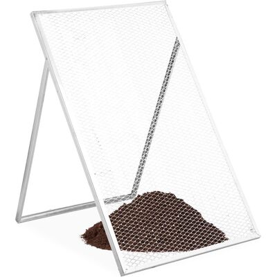 Tamis de Jardin Relaxdays Tierra - Métal Galvanisé, 100x60 cm, Maillage 15x30 mm - Publicité Tamis de Jardin Relaxdays Tierra - Métal Galvanisé, 100x60 cm, Maillage 15x30 mm - Publicité