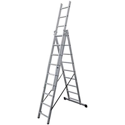 EDM, Échelle, Transformable aluminum ladder 3 x 9 steps (95 cm) - Publicité EDM, Échelle, Transformable aluminum ladder 3 x 9 steps (95 cm) - Publicité