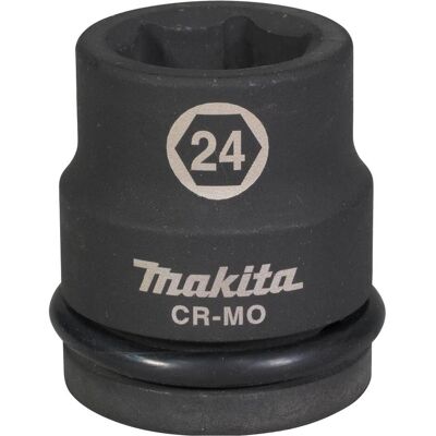 Makita, Clé à douille + douilles, Noix de frappe (24 mm) - Publicité Makita, Clé à douille + douilles, Noix de frappe (24 mm) - Publicité