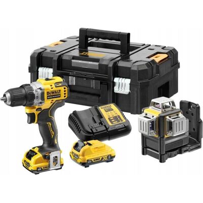 DeWalt, Batterie outillage + chargeur, DCK212 (12 V) - Publicité DeWalt, Batterie outillage + chargeur, DCK212 (12 V) - Publicité