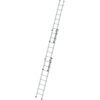 Munk, Échelle, Echelle coulissante à échelons en 3 parties sans traverse 3x8 échelons (Échelle pour rayonnage, 300 cm) - Publicité Munk, Échelle, Echelle coulissante à échelons en 3 parties sans traverse 3x8 échelons (Échelle pour rayonnage, 300 cm) - Publicité