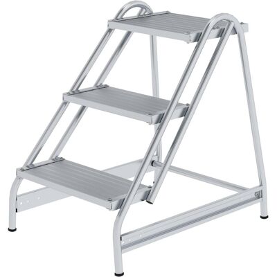 MUNK Plateforme de Travail - Aluminium, 3 Marches - Sûre & Stable - Publicité MUNK Plateforme de Travail - Aluminium, 3 Marches - Sûre & Stable - Publicité