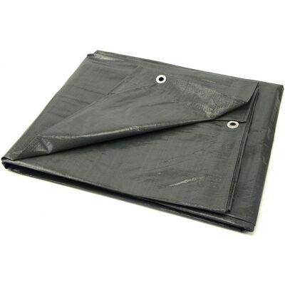 GEKO, Bâche, Bâche PP/PE imperméable extra forte, grise, 8x12m (12 x 8 m) - Publicité GEKO, Bâche, Bâche PP/PE imperméable extra forte, grise, 8x12m (12 x 8 m) - Publicité
