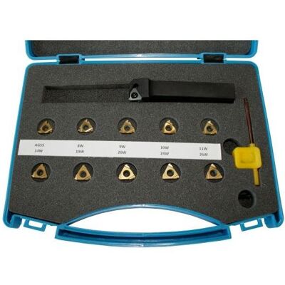 Elmag, Machine : accessoires, - Innengewinde-Dreh-Set KNG 16 mm, 12-teilig, zöllige Gewinde - Publicité Elmag, Machine : accessoires, - Innengewinde-Dreh-Set KNG 16 mm, 12-teilig, zöllige Gewinde - Publicité