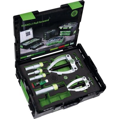 Kukko, Outils automobiles, Kit d'extraction de roulements à billes Série 25 Roulement à billes intérieur d.12-110mm Kit - Publicité Kukko, Outils automobiles, Kit d'extraction de roulements à billes Série 25 Roulement à billes intérieur d.12-110mm Kit - Publicité