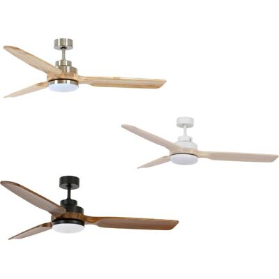 Lucci Air Shoalhaven - Ventilateur de plafond réversible 142cm - Blanc & Bois clair - Publicité Lucci Air Shoalhaven - Ventilateur de plafond réversible 142cm - Blanc & Bois clair - Publicité