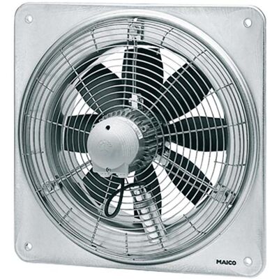 Maico MAI EZQ 45/6 B Ventilateur axial mural, plaque carr. plaque murale, courant alternatif, DN450, Ventilateur, Argent - Publicité Maico MAI EZQ 45/6 B Ventilateur axial mural, plaque carr. plaque murale, courant alternatif, DN450, Ventilateur, Argent - Publicité