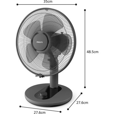 Philips Tischventilator 1000 Series CX1030/01 Schwarz, Ventilateur, Noir - Publicité Philips Tischventilator 1000 Series CX1030/01 Schwarz, Ventilateur, Noir - Publicité