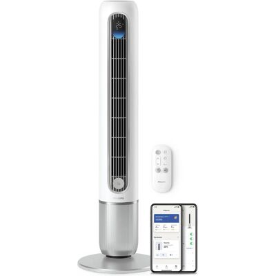 Philips CX7550/00, Ventilateur, Blanc, Argent - Publicité Philips CX7550/00, Ventilateur, Blanc, Argent - Publicité