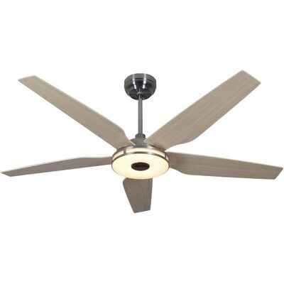 Qlima Plafond Ventilateur Fc156, Ventilateur, Marron, Argent - Publicité Qlima Plafond Ventilateur Fc156, Ventilateur, Marron, Argent - Publicité