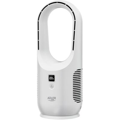 Adler AD 7343 Bladeless Rechargeable Desk Fan, USB, White, Ventilateur, Blanc - Publicité Adler AD 7343 Bladeless Rechargeable Desk Fan, USB, White, Ventilateur, Blanc - Publicité