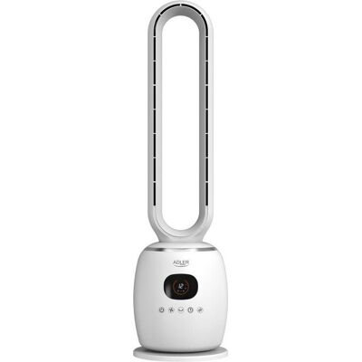 Adler AD 7344 Bladeless Tower Fan, Remote control, White (1x), Ventilateur PC, Blanc - Publicité Adler AD 7344 Bladeless Tower Fan, Remote control, White (1x), Ventilateur PC, Blanc - Publicité