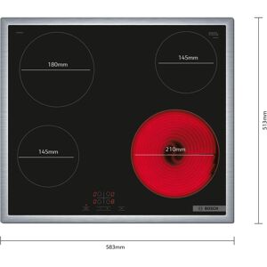 Bosch Hausgeräte PKE645BA2E, Plaque de cuisson, Noir - Publicité Bosch Hausgeräte PKE645BA2E, Plaque de cuisson, Noir - Publicité