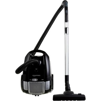 Aspirateur avec sac Amazon Basics - 700 W, filtre HEPA, noir - Publicité Aspirateur avec sac Amazon Basics - 700 W, filtre HEPA, noir - Publicité