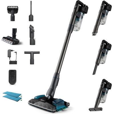 Philips XC8055/01 - Couleur Aqua - Aspirateur balai - Publicité Philips XC8055/01 - Couleur Aqua - Aspirateur balai - Publicité