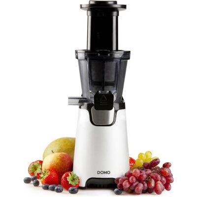 Domo DO9248J Slow Juicer - SapCentrifuge - 150W - Health Booster - White/Black (DO9248J), Centrifugeuse, Noir, Blanc - Publicité Domo DO9248J Slow Juicer - SapCentrifuge - 150W - Health Booster - White/Black (DO9248J), Centrifugeuse, Noir, Blanc - Publicité