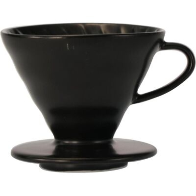 Hario V60 Dripper à Café - Noir Mat - Dripper - Publicité Hario V60 Dripper à Café - Noir Mat - Dripper - Publicité