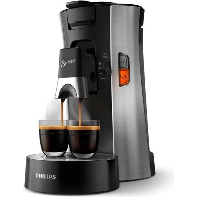 Philips CSA250/10 - Noir, Acier inoxydable - Machine à café en capsules - Publicité Philips CSA250/10 - Noir, Acier inoxydable - Machine à café en capsules - Publicité