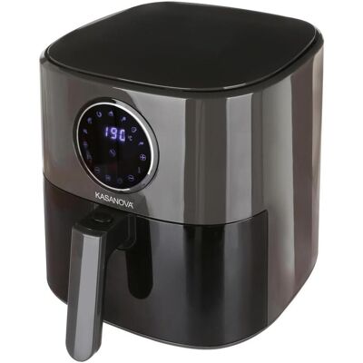 Kasanova Digital air fryer 5L 1500W grey, Friteuse, Gris - Publicité Kasanova Digital air fryer 5L 1500W grey, Friteuse, Gris - Publicité
