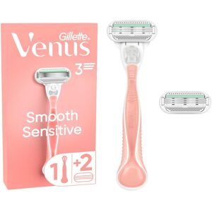 Venus, Rasoir, Gillette - Venus Sensitive Smooth - rasoir femme + 2 têtes (L) - Publicité Venus, Rasoir, Gillette - Venus Sensitive Smooth - rasoir femme + 2 têtes (L) - Publicité