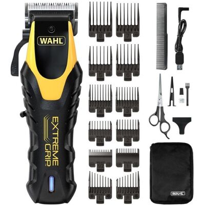 Wahl, Tondeuse barbe + cheveux, Extreme Grip sans fil - Publicité Wahl, Tondeuse barbe + cheveux, Extreme Grip sans fil - Publicité