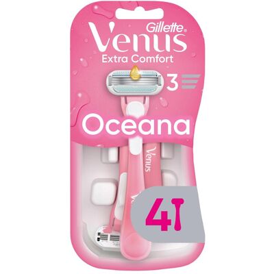 Gillette Rasoir, Venus Oceana 4er Einwegrasierer 4 Stück - Publicité Gillette Rasoir, Venus Oceana 4er Einwegrasierer 4 Stück - Publicité