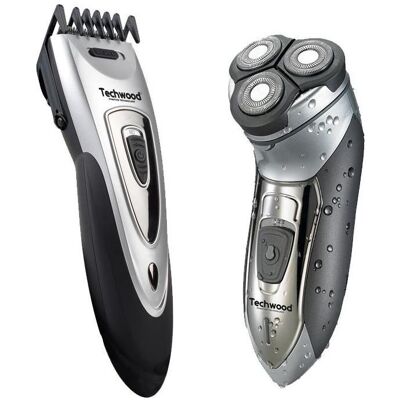 Techwood Tondeuse barbe + cheveux, Haarschneider + Rasierer - Publicité Techwood Tondeuse barbe + cheveux, Haarschneider + Rasierer - Publicité