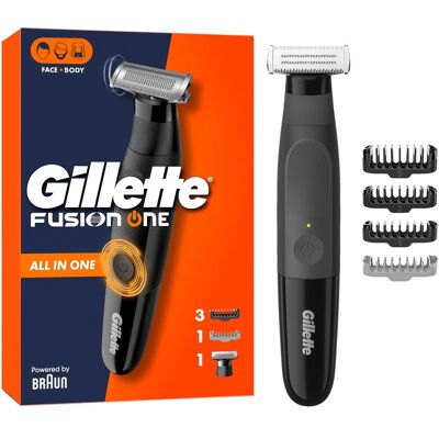 Gillette Tondeuse barbe + cheveux, Fusion One Hybrid - Publicité Gillette Tondeuse barbe + cheveux, Fusion One Hybrid - Publicité